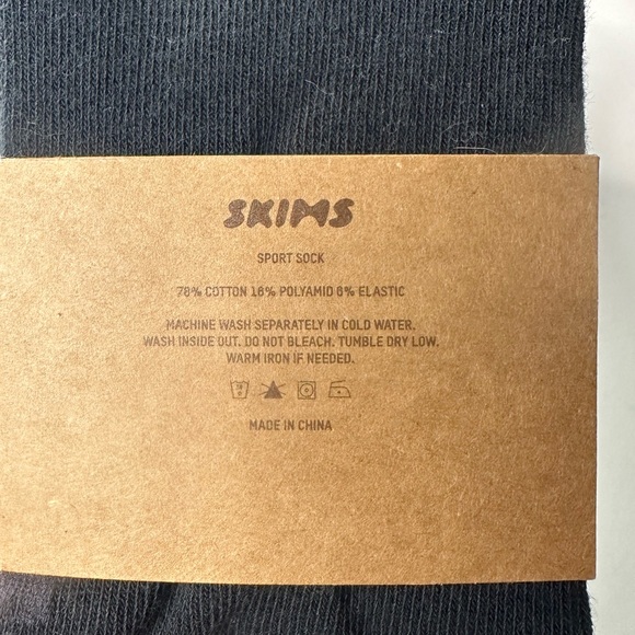 NEW SKIMS - Black Casual Women’s Socks - Picture 3 of 4